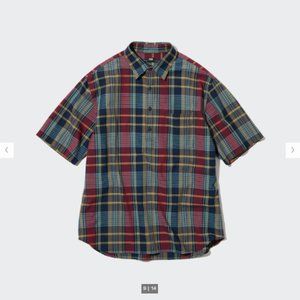 Uniqlo Madras Plaid Short-Sleeve Shirt (unworn)